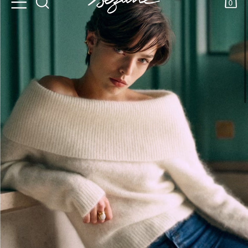 Sezane Aurore Jumper in Ecru